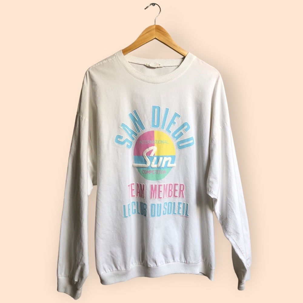 Vintage 1987 San Diego International Sun Competition Le Club Du Soleil Shirt L